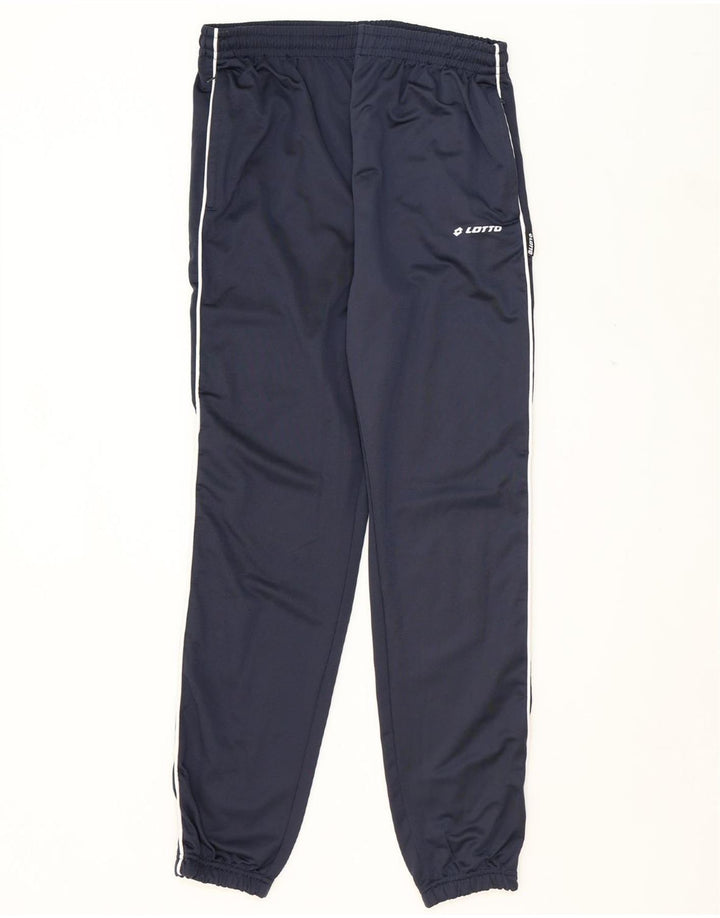 LOTTO Mens Tracksuit Trousers Joggers Large Navy Blue Polyester Vintage Lotto and Second-Hand Lotto from Messina Hembry 
