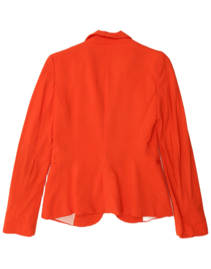 Zara Damen 1-Knopf-Blazerjacke UK 6 XS Orange