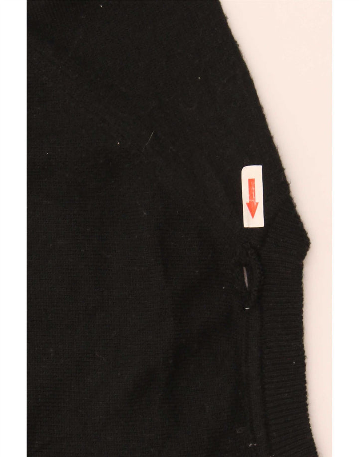 Zara Damen Crop Oversized Pullover mit Rundhalsausschnitt, UK 14, Mittelschwarz