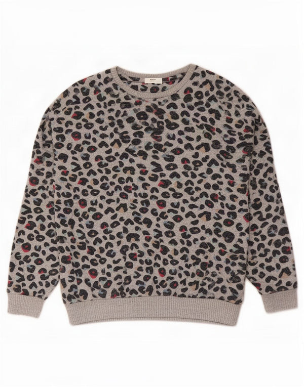 Marks & Spencer Mädchen-Pullover mit U-Boot-Ausschnitt, 13–14 Jahre, Grau