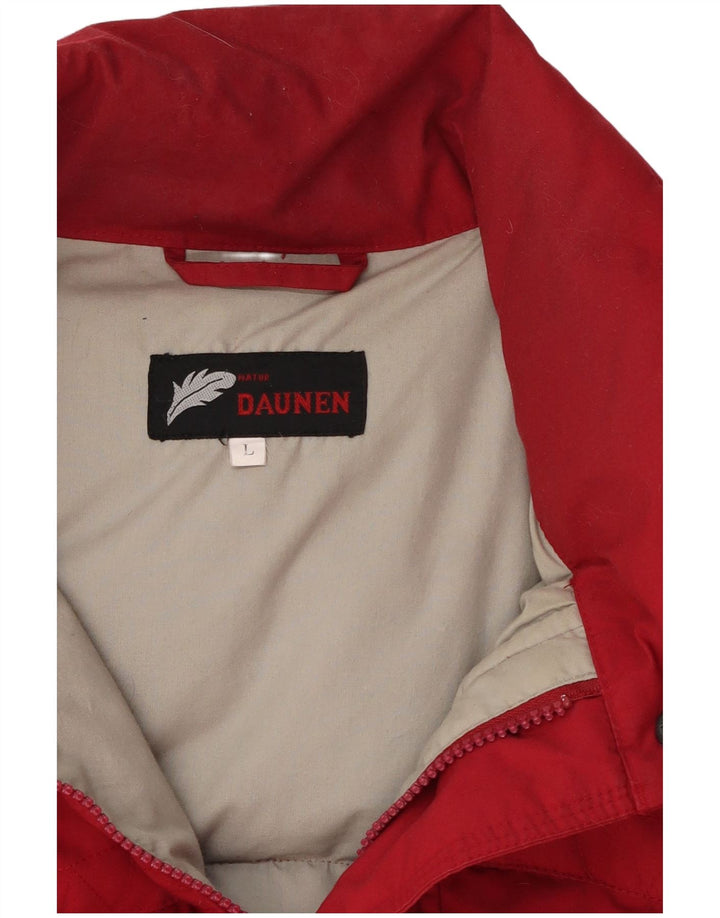 Vintage Herren Wattierte Weste UK 40 Großes rotes Polyester