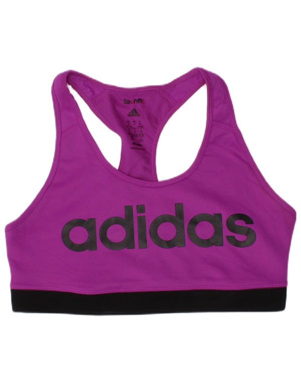 Adidas Damen Climalite Graphic Sport-BH-Oberteil UK 12/14 Medium Lila Sport