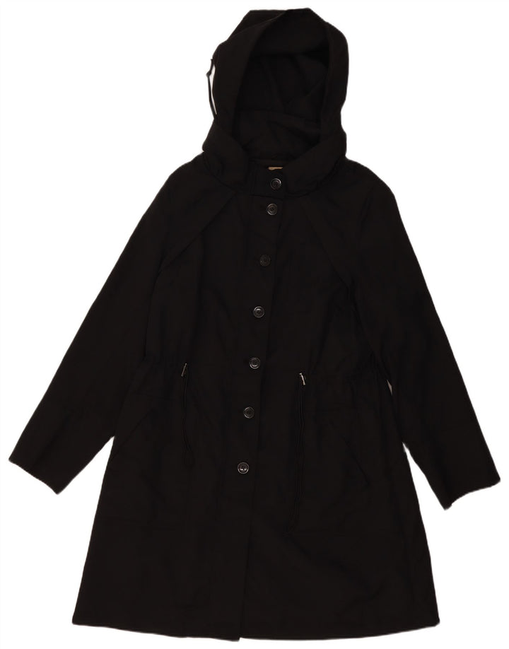 Marks & Spencer Damen-Parkajacke mit Kapuze, UK 18, XL, Schwarz, Polyester