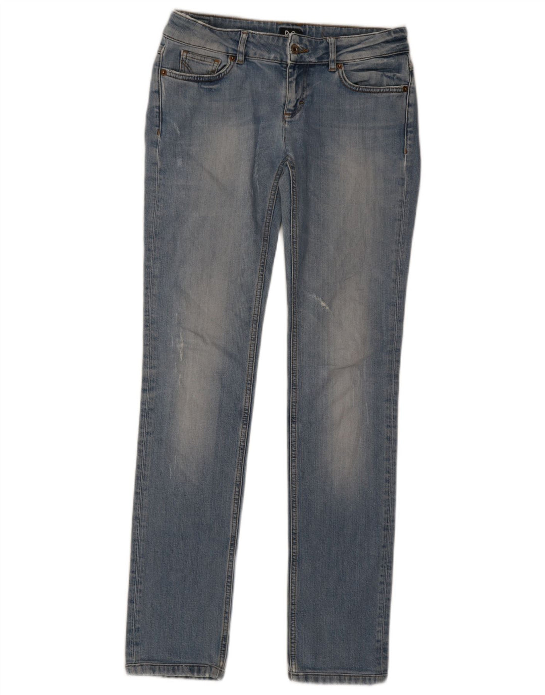 Dolce & Gabbana Damen Distressed Slim Jeans W29 L32 Blaue Baumwolle