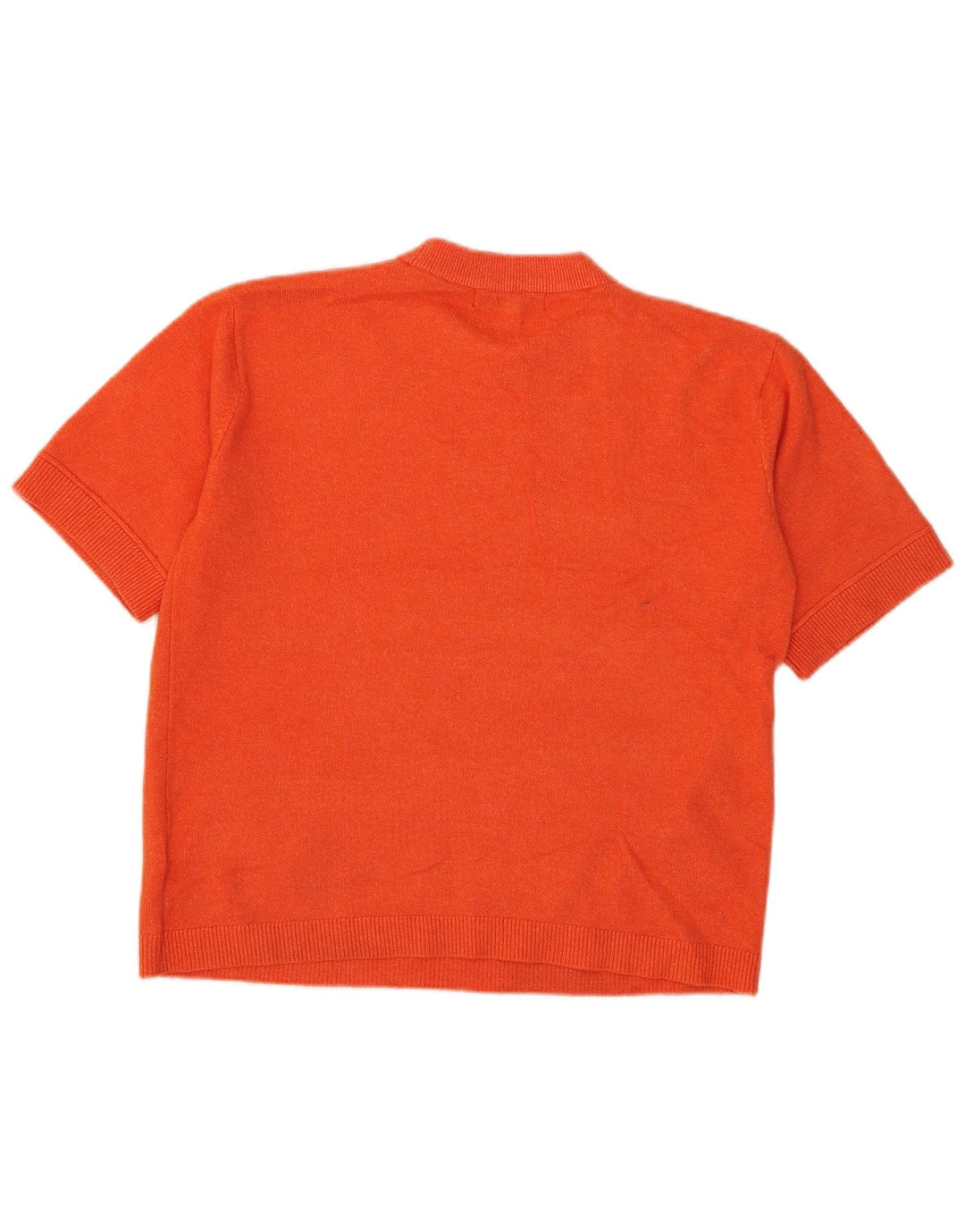 Marks & Spencer Damen Übergroßes T-Shirt Top UK 10 Small Orange Polyester