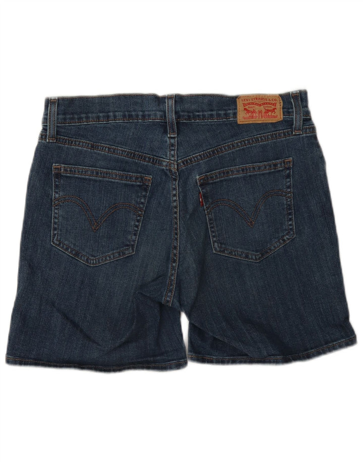 Levi's Damen Jeansshorts W28 mittelblaue Baumwolle