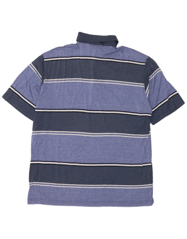 AUSTRALIAN L'ALPINA Herren Rugby-Poloshirt IT 54 XL Marineblau gestreift