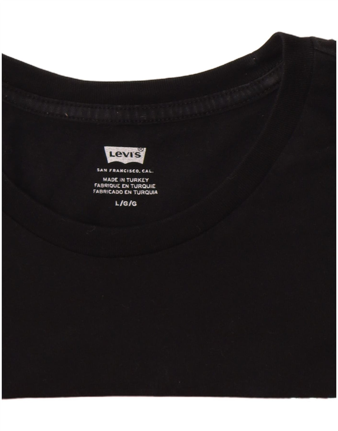 Levi's Herren-T-Shirt mit Grafik, Größe L, Schwarz