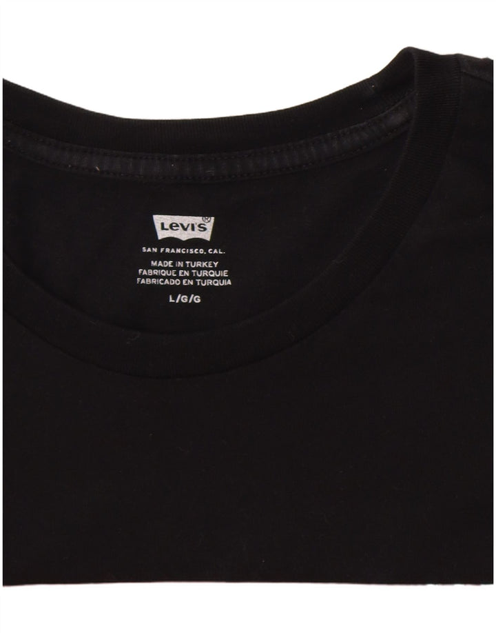 Levi's Herren-T-Shirt mit Grafik, Größe L, Schwarz