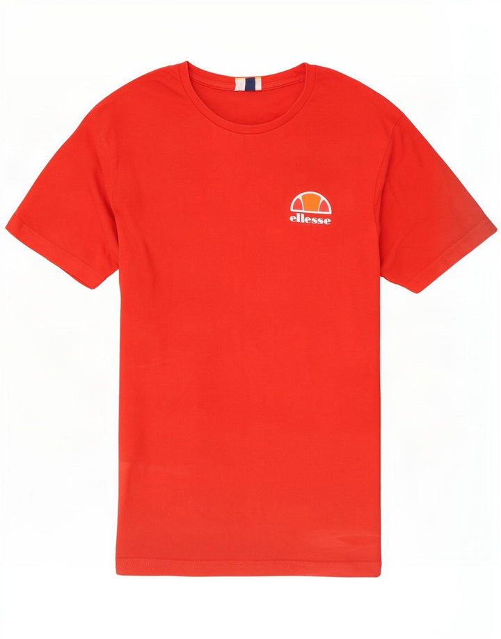 Ellesse Herren T-Shirt Top XS Orange Baumwolle