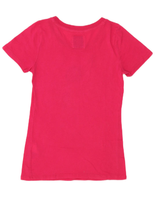 Abercrombie & Fitch Mädchen-T-Shirt mit Grafik, 13–14 Jahre, XL, Rosa, Baumwolle