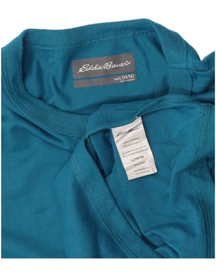 Eddie Bauer T-Shirt für Jungen, 14–15 Jahre, Größe L, Blau, Polyester