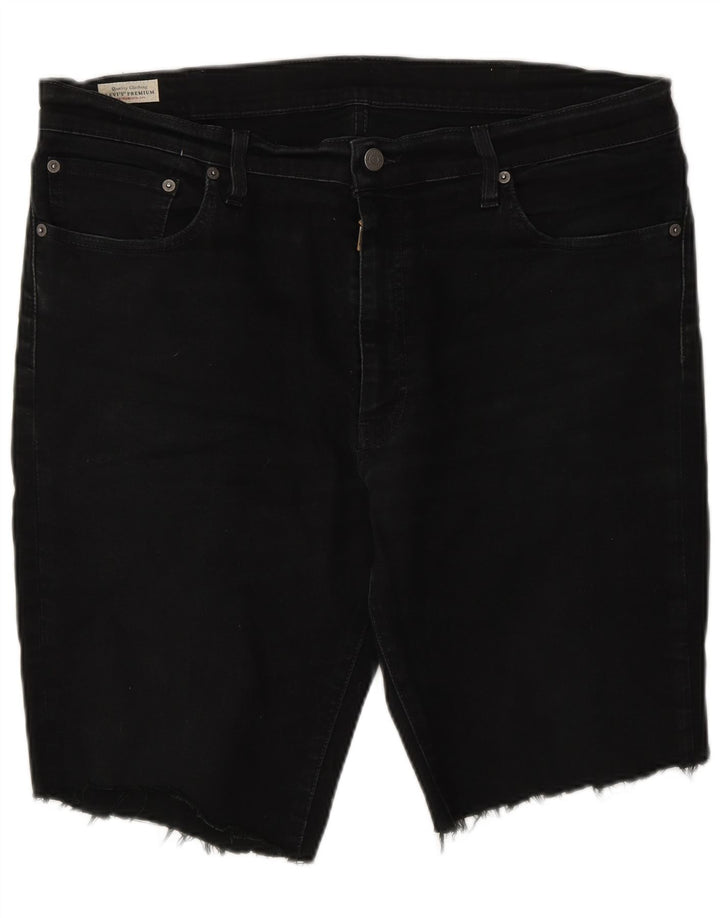 Levi's Herren 511 Denim Shorts W38 XL Schwarz Baumwolle