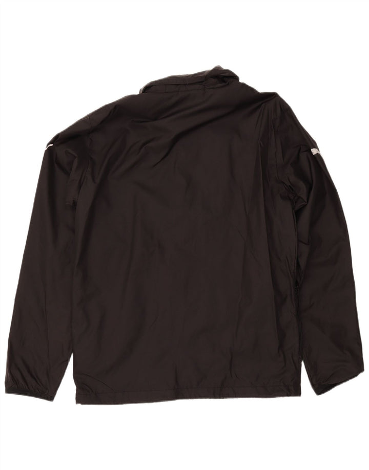 PUMA Herren-Regenjacke mit Kapuze, UK 38, mittelschwarzes Nylon