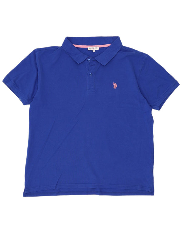 U.S. Polo Assn. Herrenhemd XL aus blauer Baumwolle