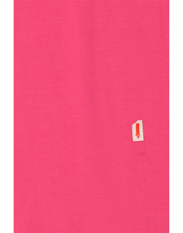 ZARA Damen Etuikleid UK 12 Mittelrosa Baumwolle