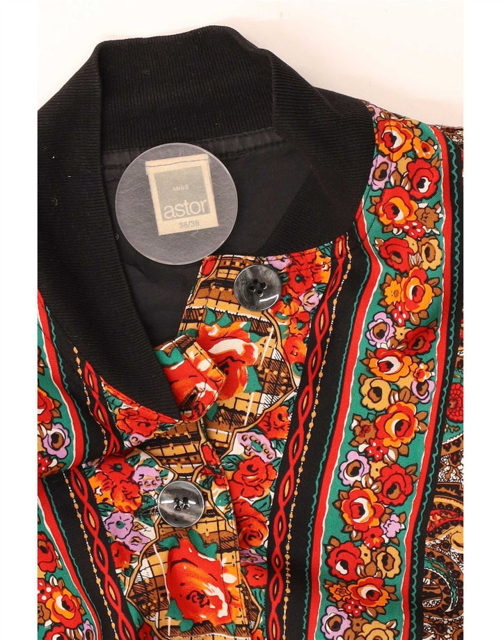 Astor Damen-Bomberjacke in Übergröße, EU 36/38, klein, mehrfarbig, Paisleymuster