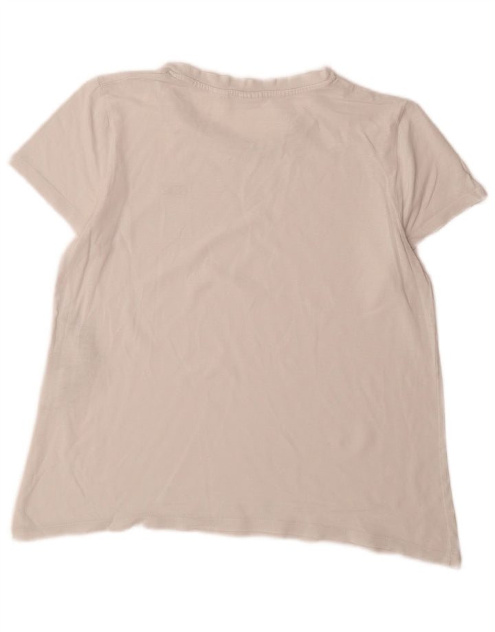 Levi's Damen T-Shirt Top UK 14 Mittelweiße Baumwolle