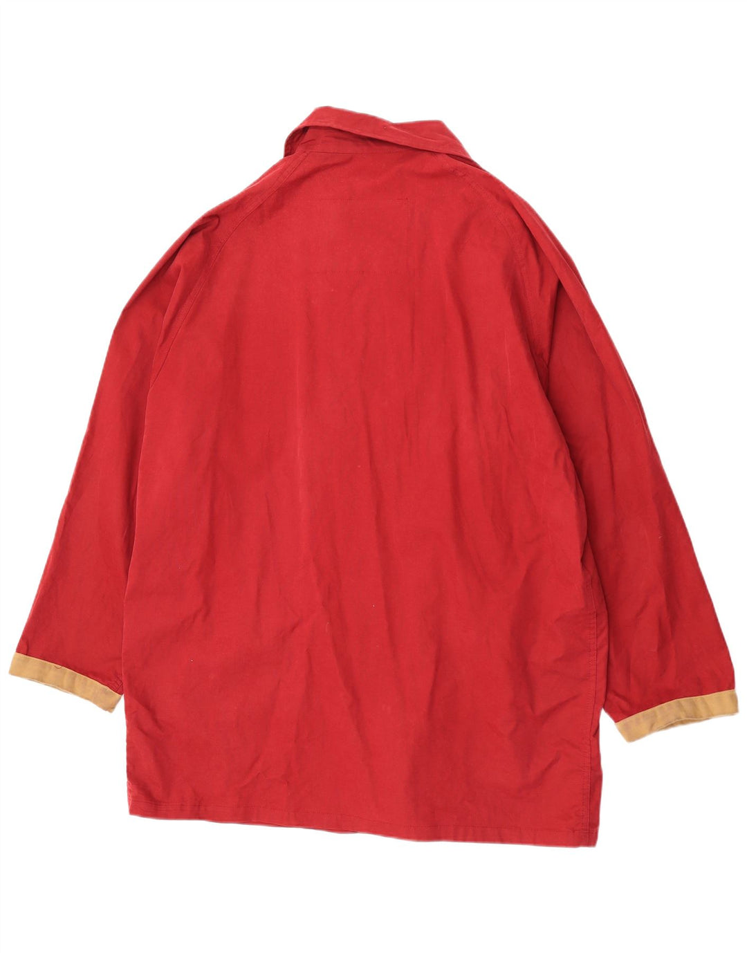 Übergroße Utility-Jacke für Damen von Polbot, UK 18, XL, rote Colourblock-Baumwolle