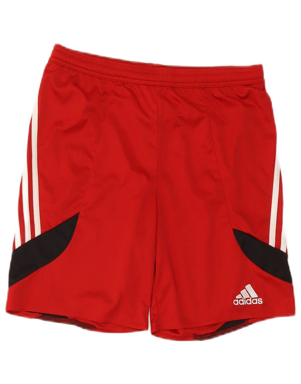 Adidas Jungen Climalite Sport Shorts 13–14 Jahre XL Rot Colourblock Polyester