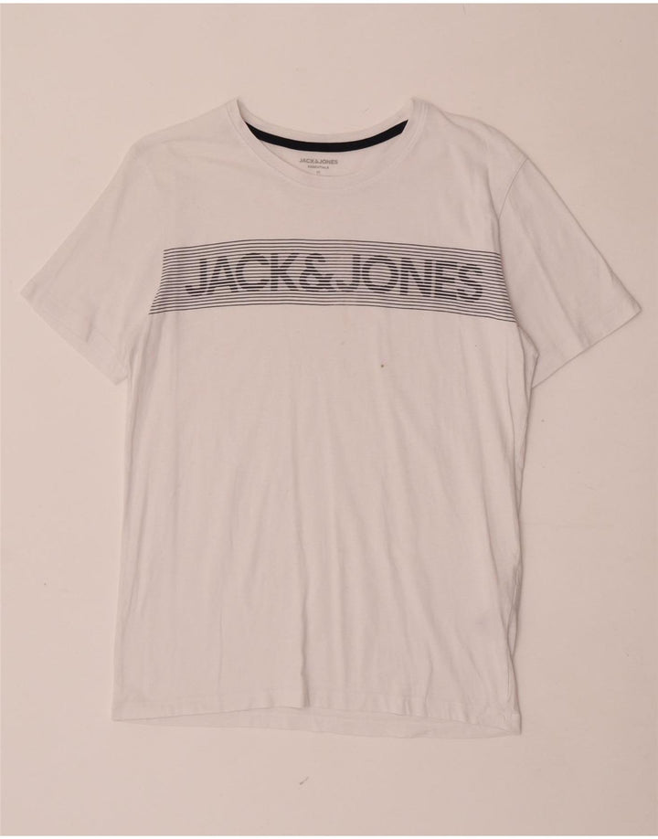Jack & Jones Herren-T-Shirt mit Grafik, mittelweiße Baumwolle