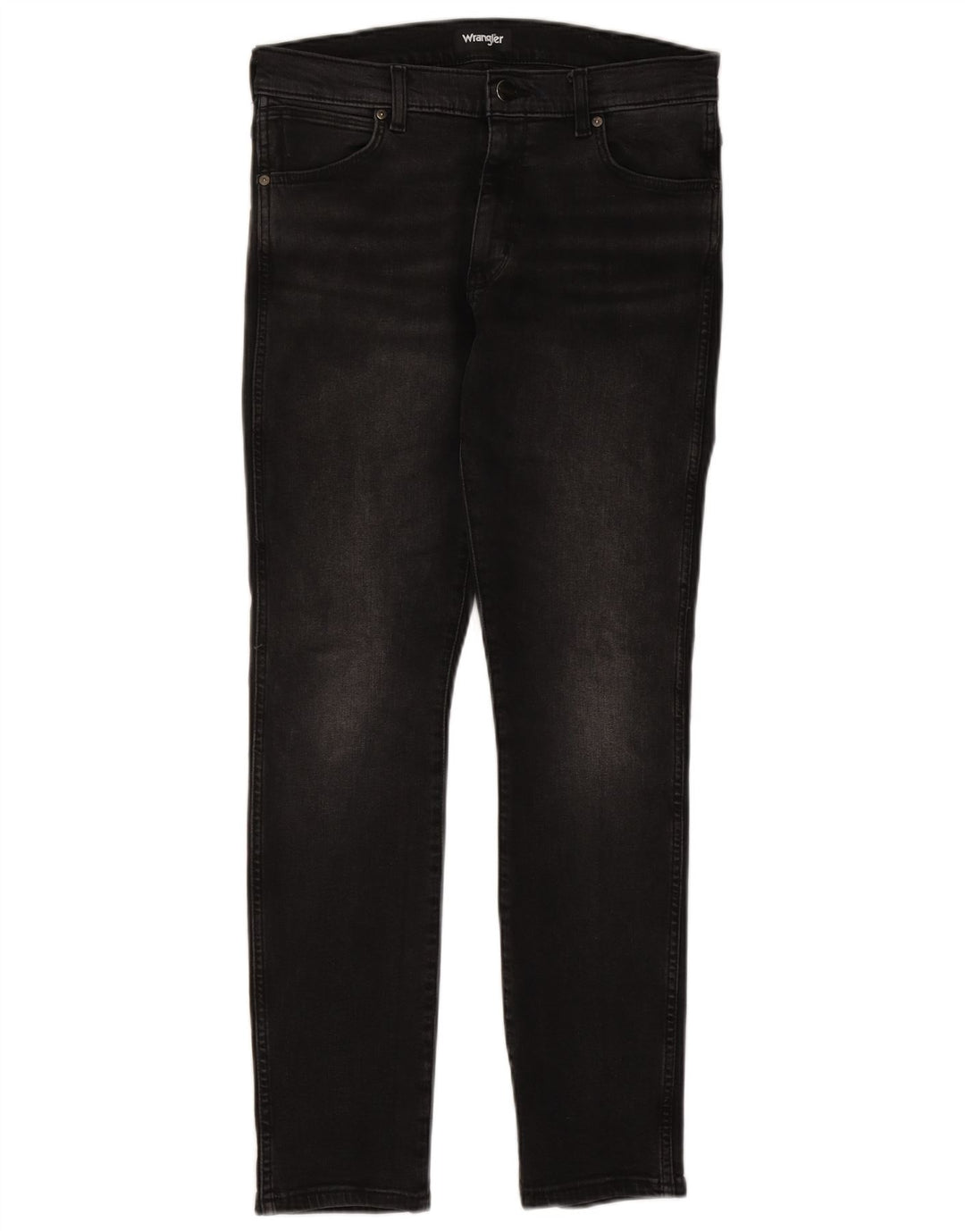 Wrangler Herren Larston Slim Jeans W32 L32 Schwarze Baumwolle