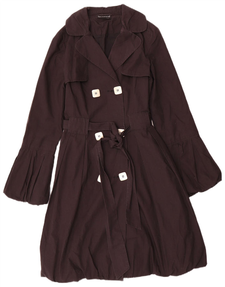 St-Martins Damen Trenchcoat UK 12 Medium Schwarz