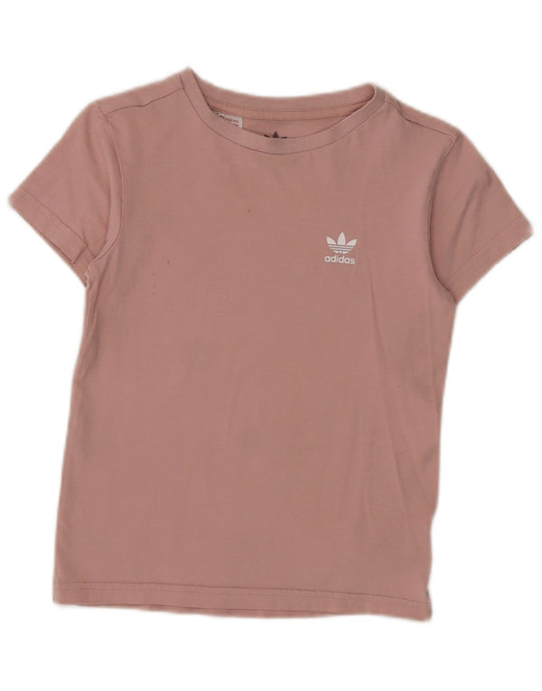 Adidas Mädchen T-Shirt Top 7–8 Jahre rosa Baumwolle