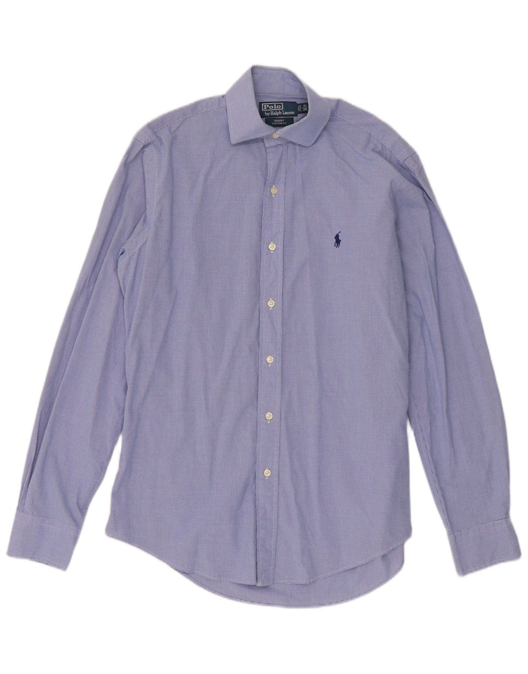 Polo Ralph Lauren Herren Regent Hemd Größe 38 15 Mittelblauer Gingham