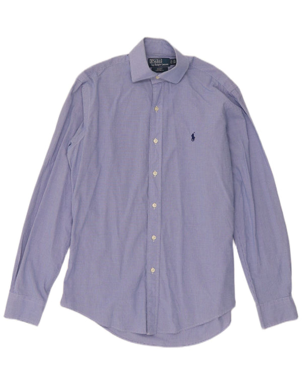Polo Ralph Lauren Herren Regent Hemd Größe 38 15 Mittelblauer Gingham