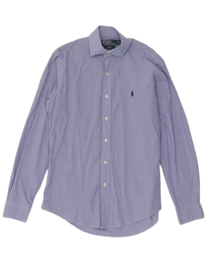 Polo Ralph Lauren Herren Regent Hemd Größe 38 15 Mittelblauer Gingham
