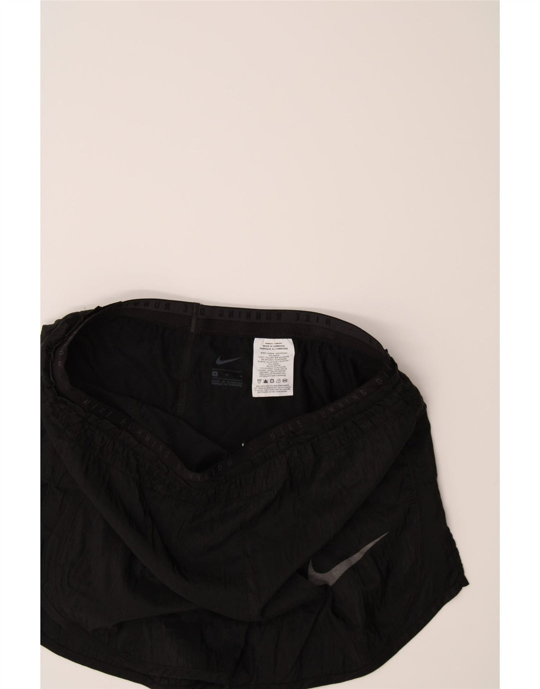 NIKE Womens Sport Shorts UK 14 Medium Black Polyester Vintage Nike and Second-Hand Nike from Messina Hembry 