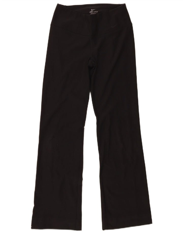 Nike Damen Dri Fit Flare Leggings UK 8 Small Schwarz
