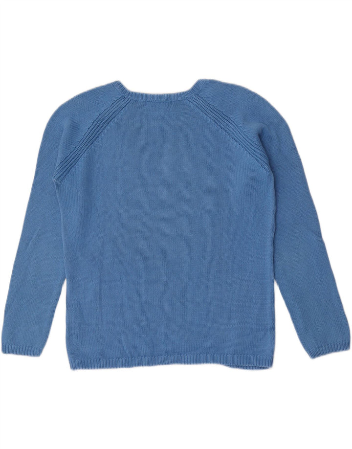 Marks & Spencer Damen-Pullover, übergroß, U-Boot-Ausschnitt, Gr. 10, Größe S, Blau