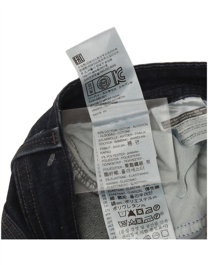 Levi's Damen 529 Curvy Bootcut Jeans W31 L30 Marineblau Baumwolle