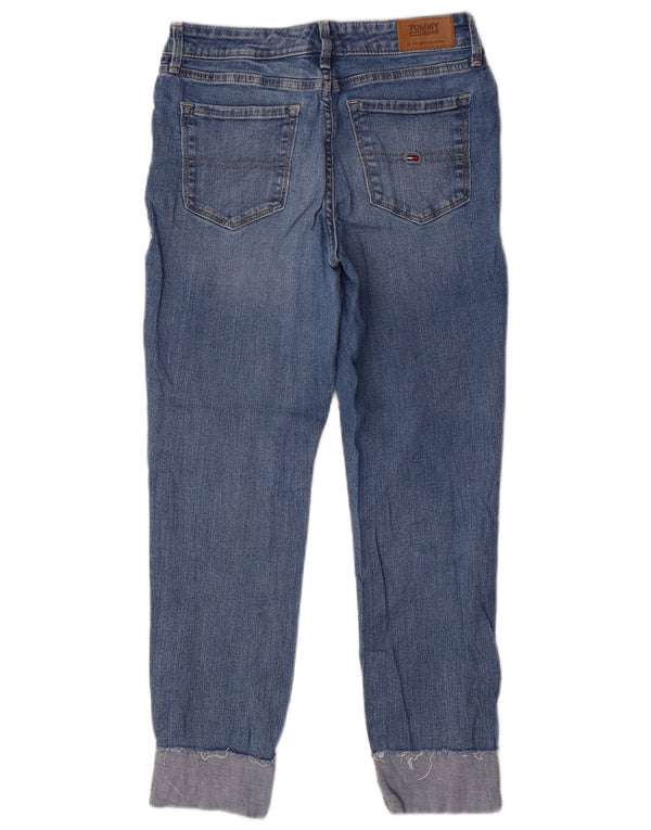 Tommy Hilfiger Damen Tapered Jeans US 4 Small W27 L26 Blaue Baumwolle