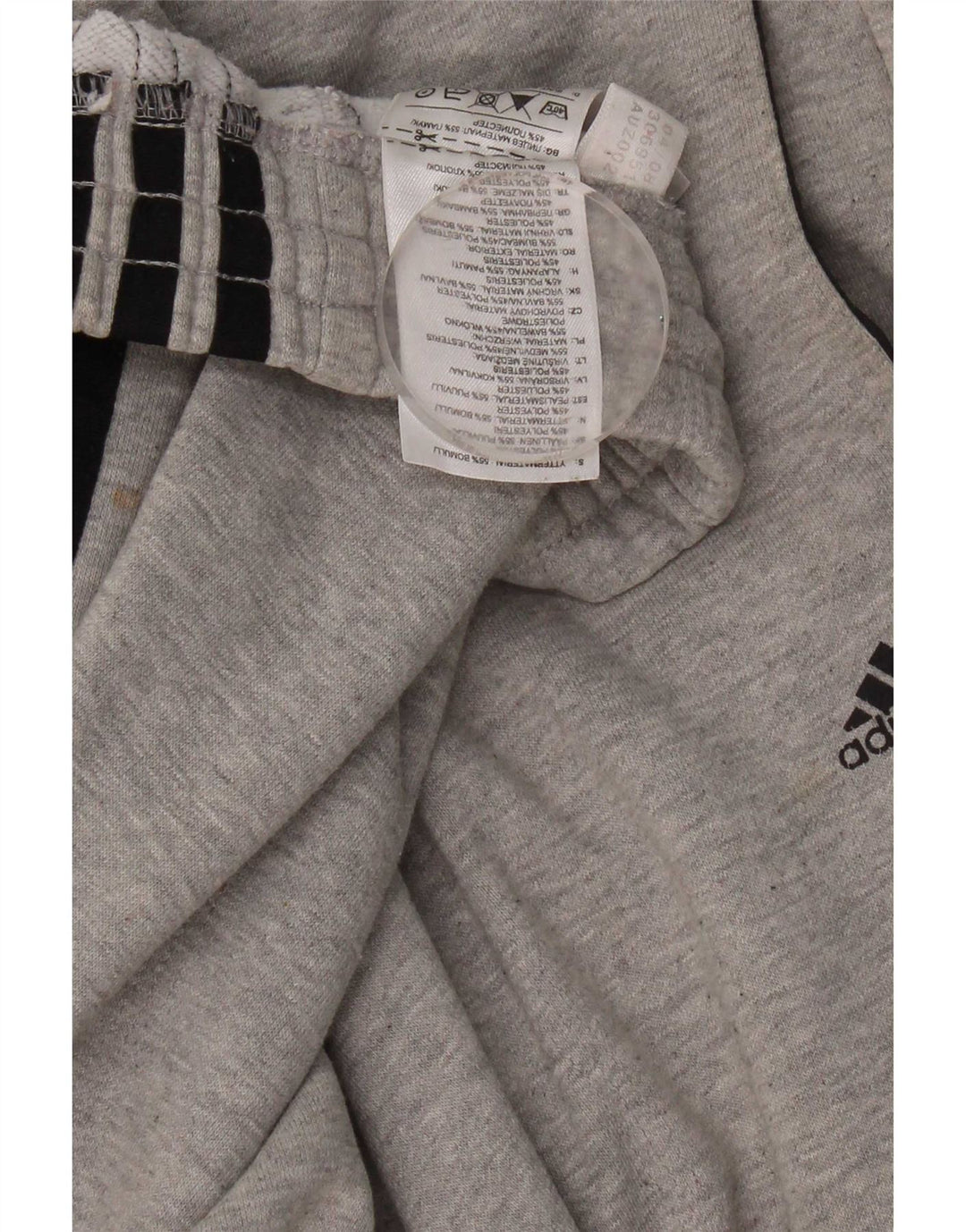 Adidas Herren Trainingshose 2XL Grau Baumwolle