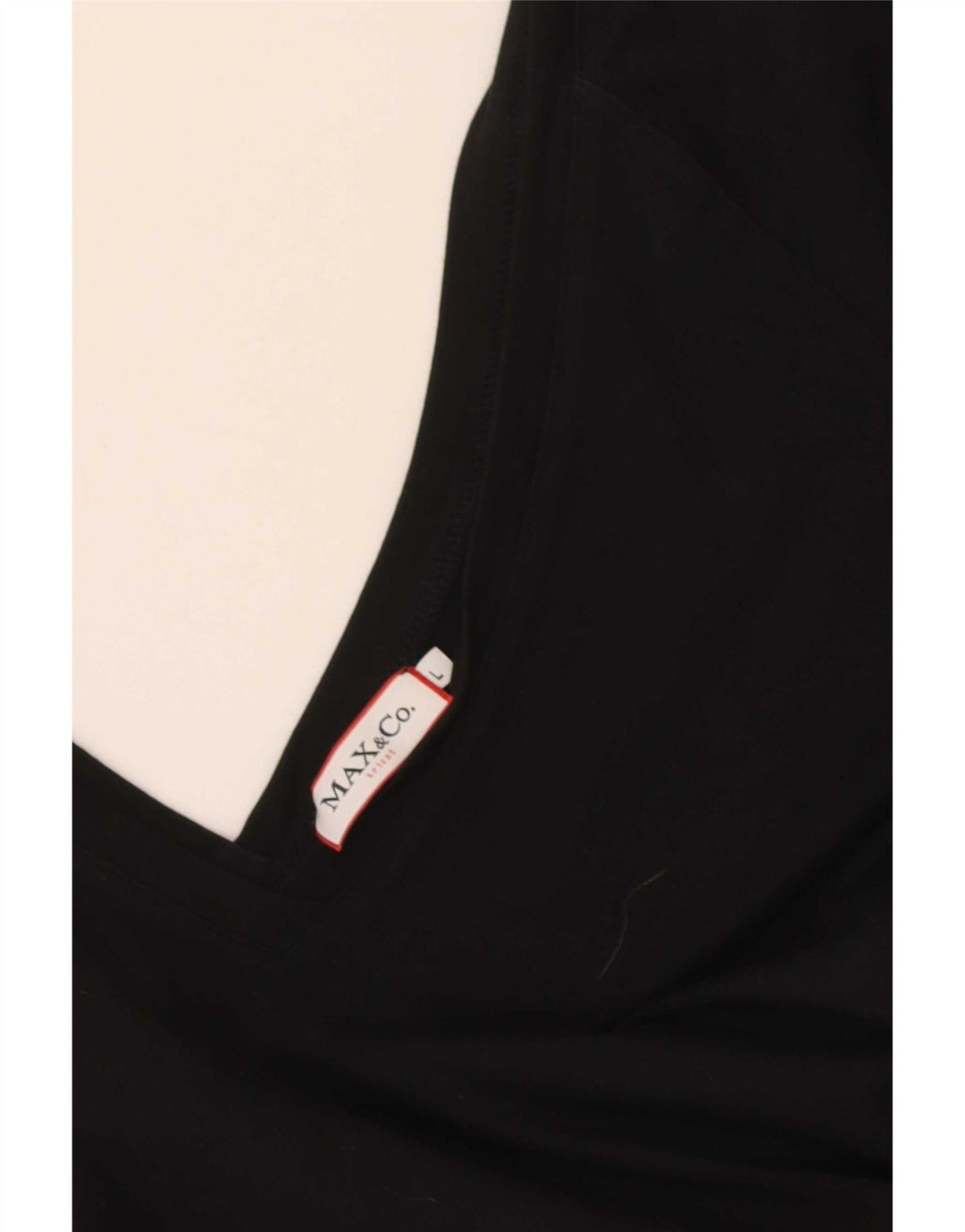 Max & Co. Damen Crop 3/4-Ärmel-Blusenoberteil UK 14 Large Schwarz
