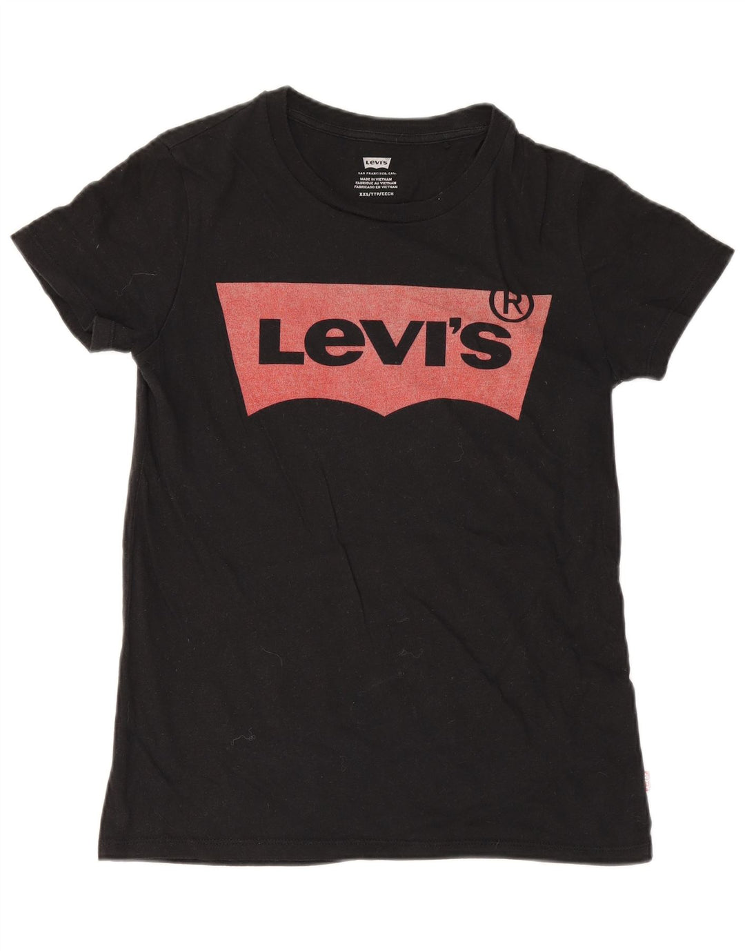 Levi's Damen Graphic T-Shirt Top UK 2 2XS Schwarz