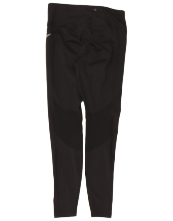 Nike Damen Dri Fit Leggings UK 12 Medium Schwarz Polyester