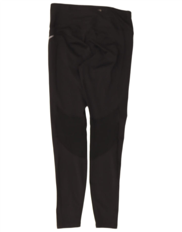 Nike Damen Dri Fit Leggings UK 12 Medium Schwarz Polyester