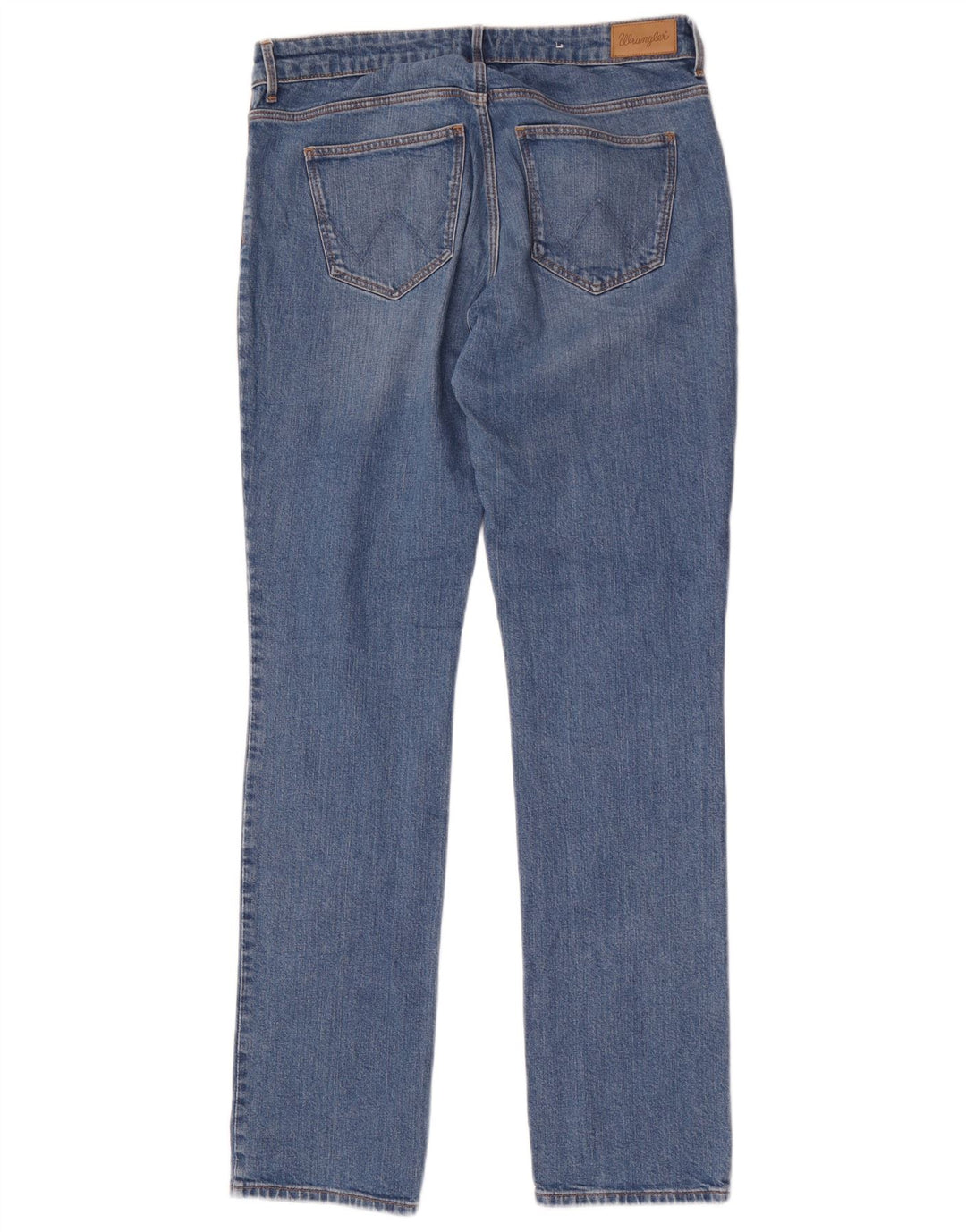 Wrangler Damen Straight Jeans W30 L32 Blaue Baumwolle