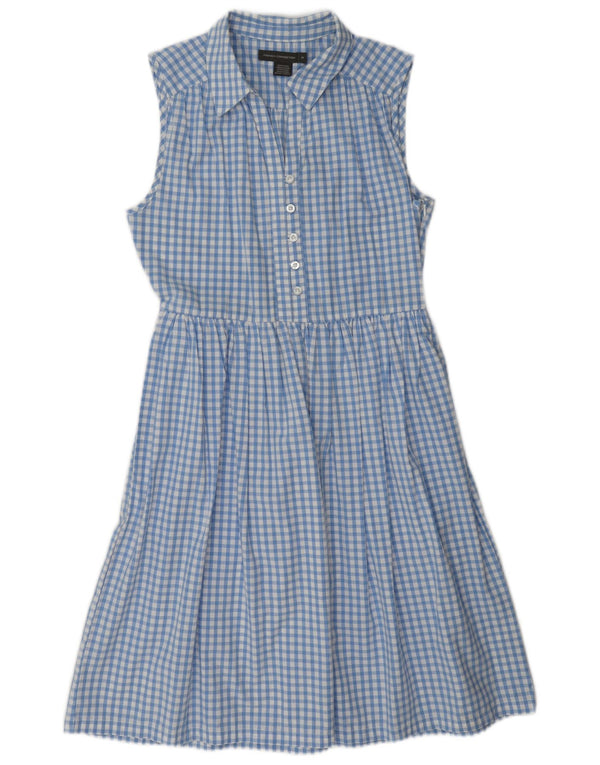 French Connection Ärmelloses A-Linien-Kleid für Damen, Gr. 10, Small Blue Gingham