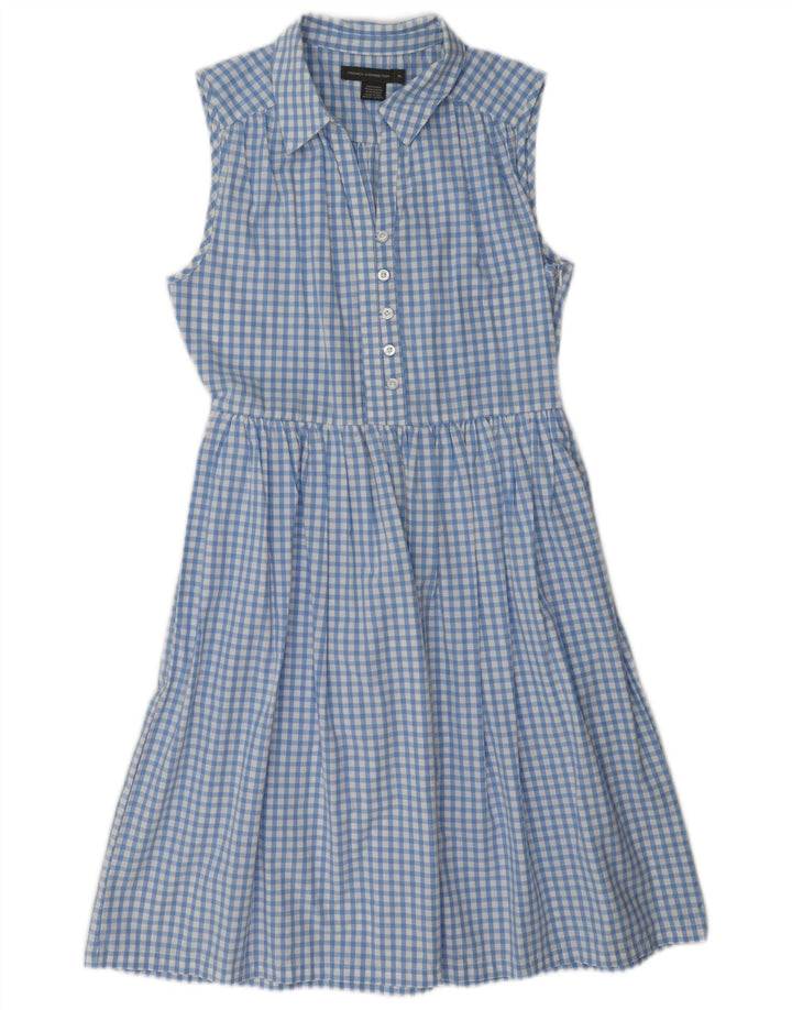French Connection Ärmelloses A-Linien-Kleid für Damen, Gr. 10, Small Blue Gingham