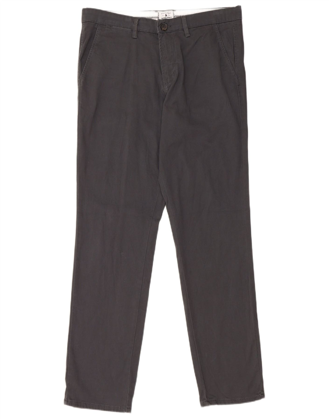 JACK & JONES Slim Chino-Hose für Herren, W32, L32, graue Baumwolle