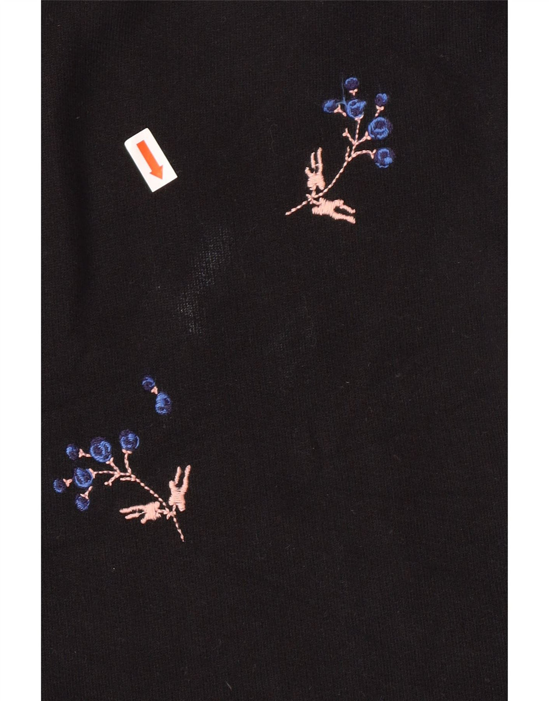 WHISTLES Sweatshirt-Pulloverkleid für Damen, Größe S, Größe S, Schwarz, Blumenmuster, Baumwolle