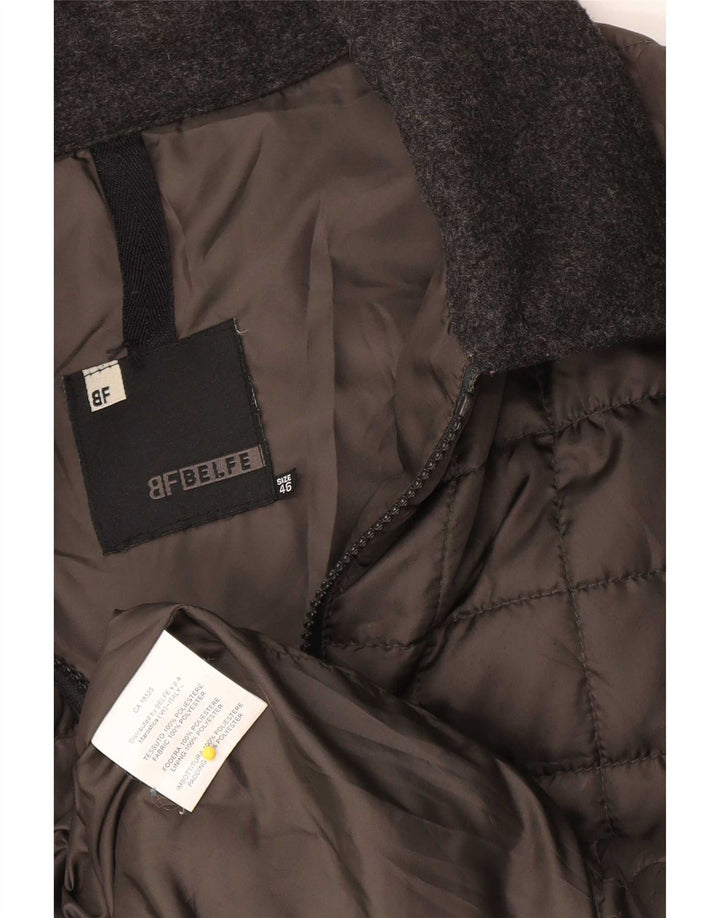 Belfe & Herren Steppjacke UK 46 3XL Grau Polyester