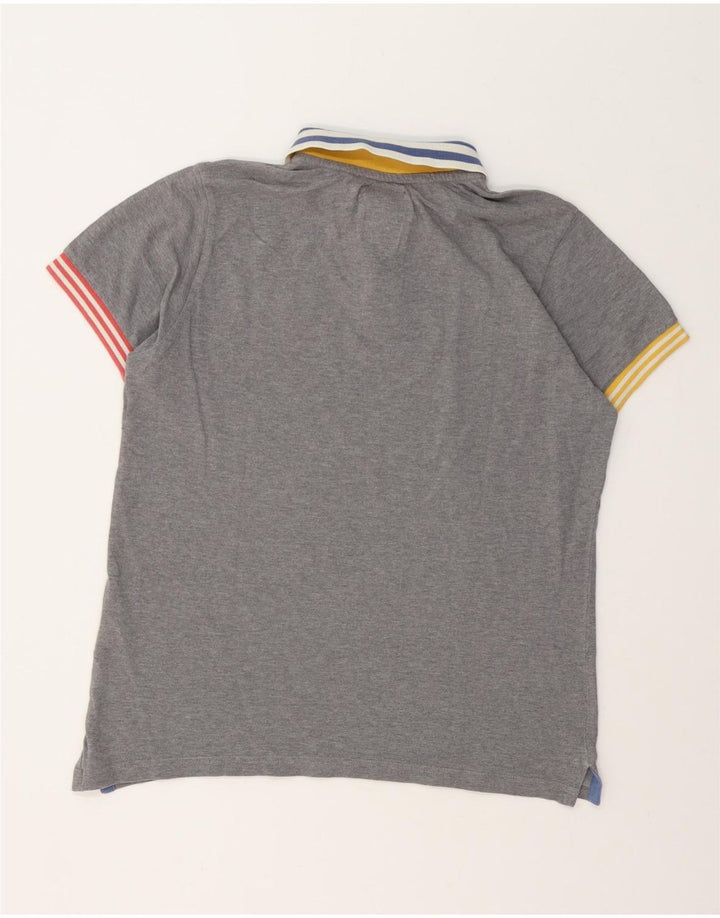 North Sails Herren Rugby-Poloshirt, Größe S, Grau, Baumwolle