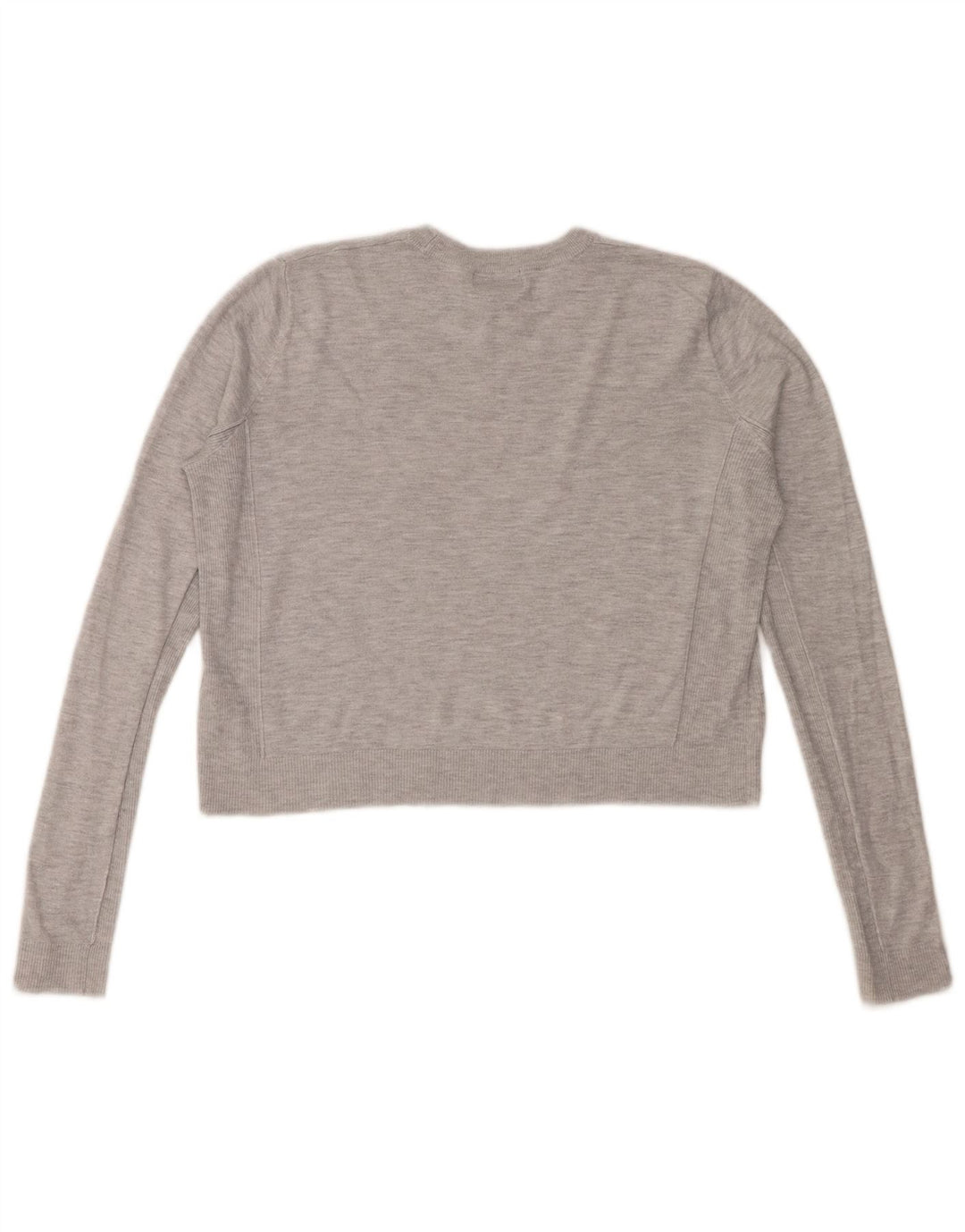 Topshop Damen-Pullover in Übergröße mit Rundhalsausschnitt, Gr. 10, Größe S, Grau