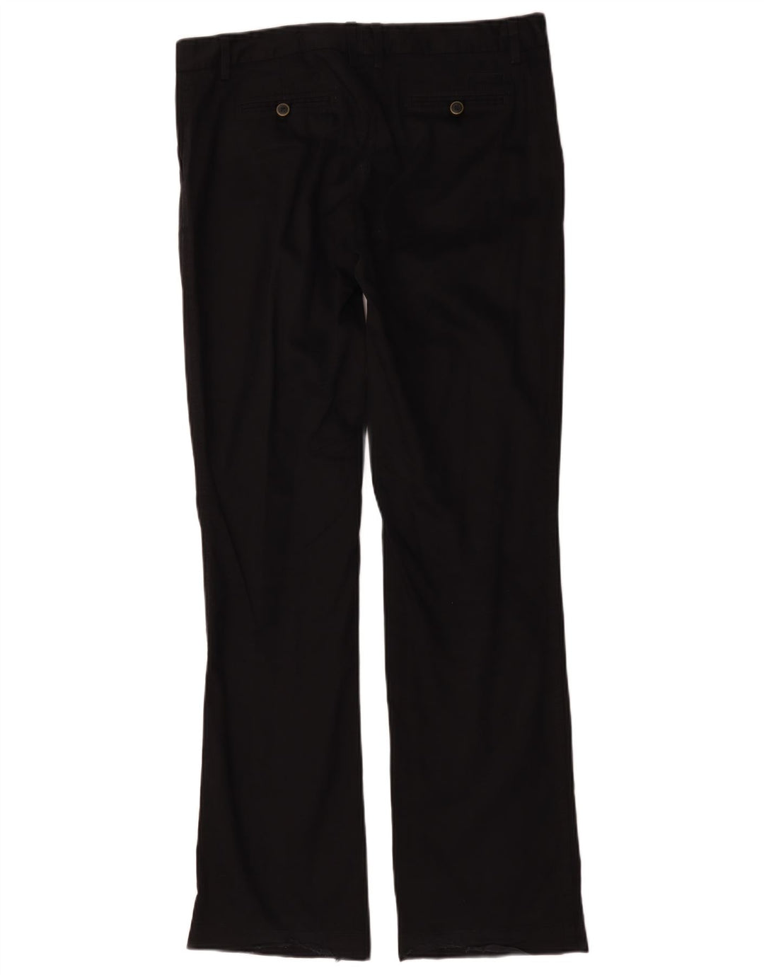Massimo Dutti Damen Bootcut Chinohose W34 L32 Schwarze Baumwolle